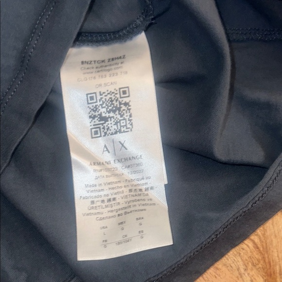 Armani Exchange Dark Gray Men's Tee - Picture 2 of 4